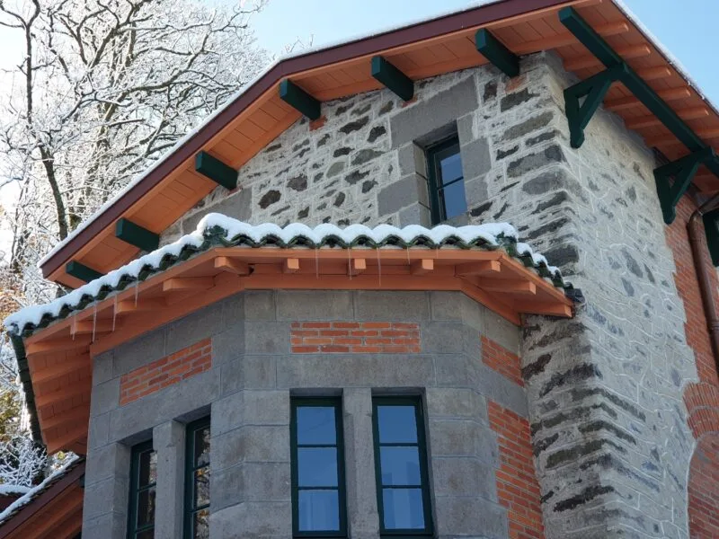 Pavillon du garde en hiver